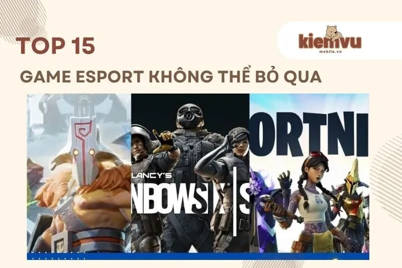 Top game esport hay nhất 2025: từ LOL, Dota 2 đến PUBG, đỉnh khỏi bàn
