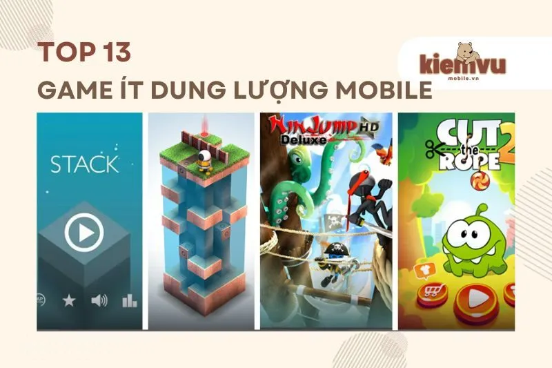 game ít dung lượng mobile