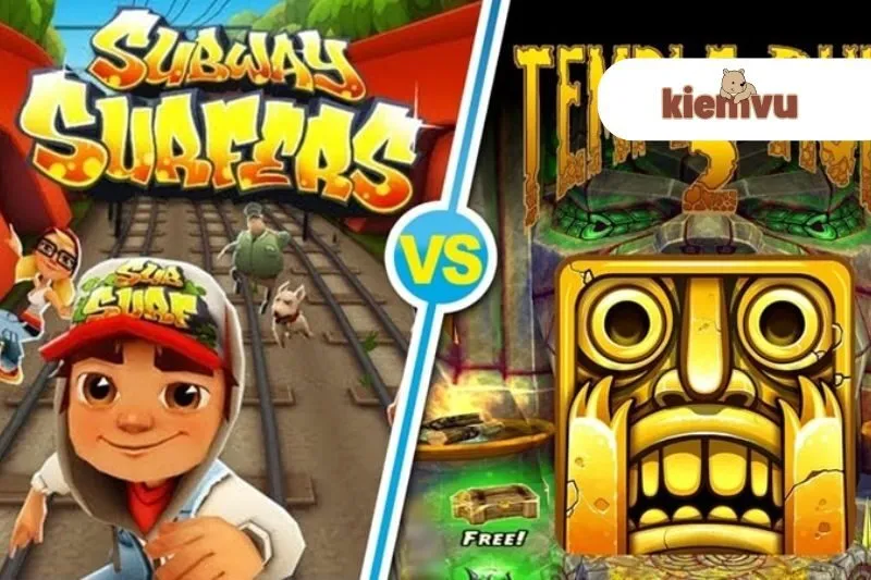 So sánh Subway Surfers với các trò chơi cùng thể loại
