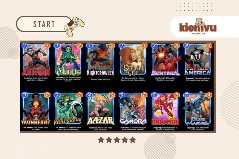 Bộ sưu tập thẻ trong Marvel Snap