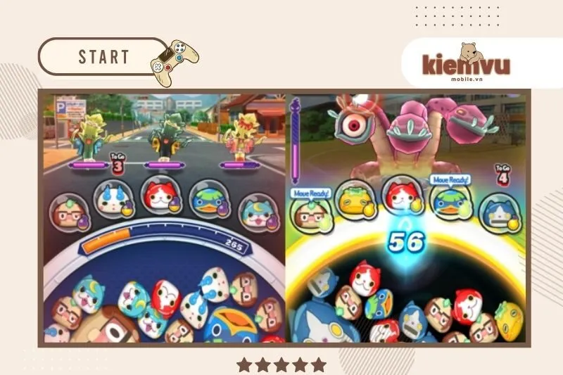 Lối Chơi của Yo-kai Watch Wibble Wobble