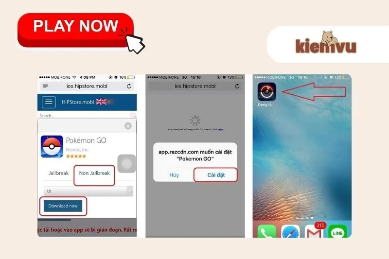 Các bước khởi động và cài đặt Pokémon GO