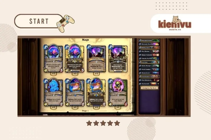 So sánh các bộ bài trong Hearthstone